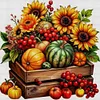 Sunflower Fruit Box-11CT Stamped Cross Stitch 40*40cm/15.75*15.75in