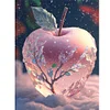 Diamond Painting-DIY Full Round Drill Snowflake Apple