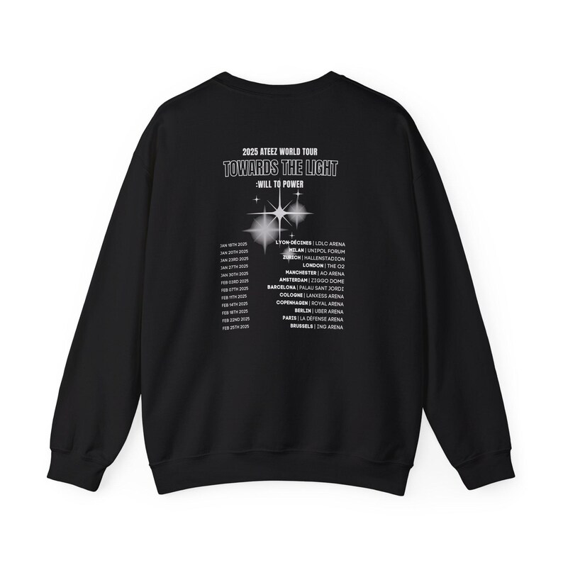 ATEEZ 2025 World Tour Towards The Light: Will To Power Simple Time Track Sweatshirt