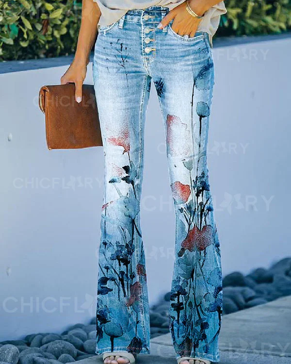 Women's Floral Pants