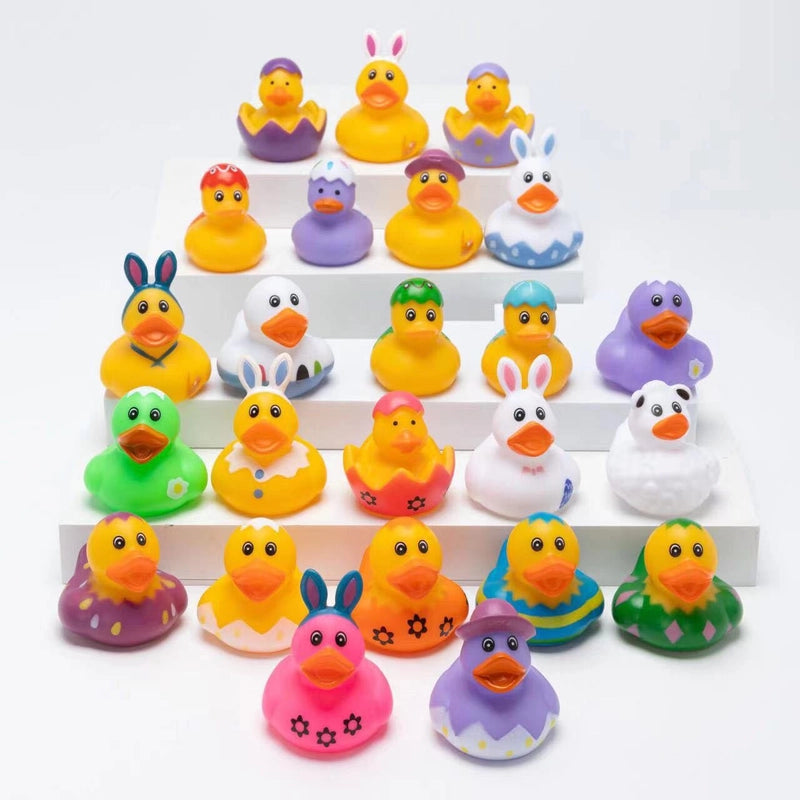 20 Pieces Floating Toy Easter Duck Vinyl Toys