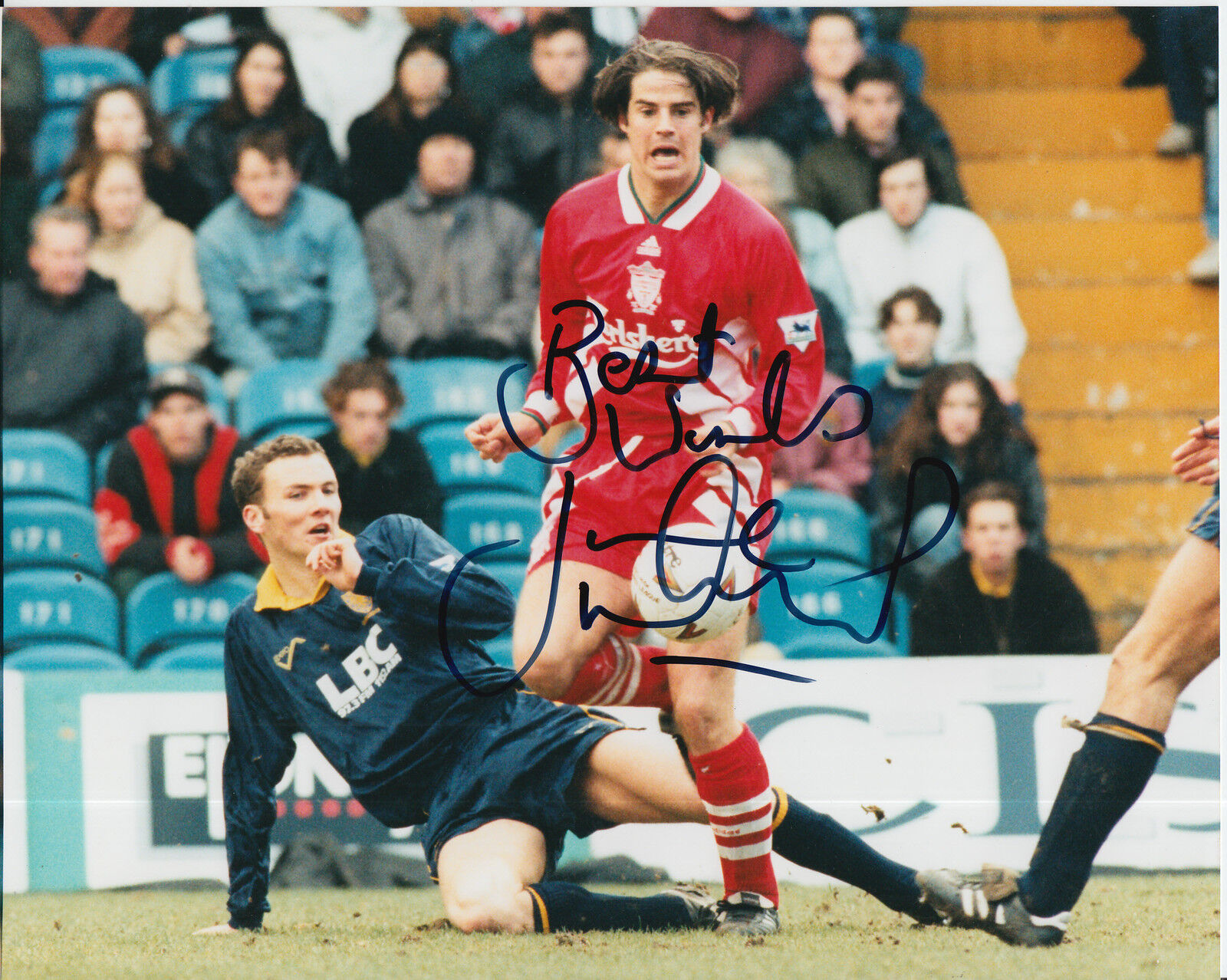 LIVERPOOL HAND SIGNED JAMIE REDKNAPP 10X8 Photo Poster painting.