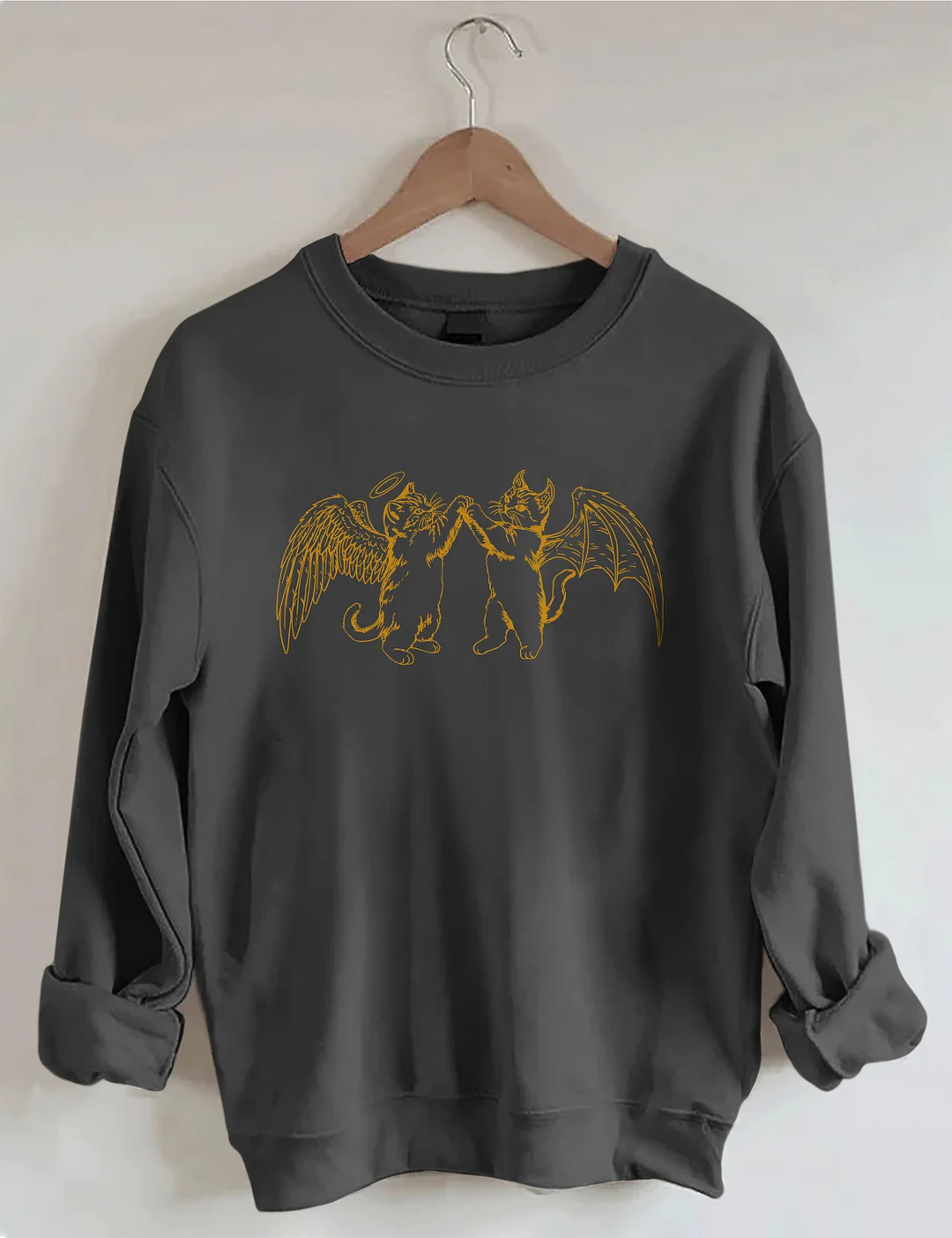 Angel Demon Cat Sweatshirt