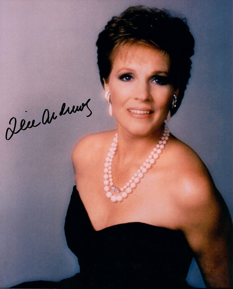 JULIE ANDREWS hand-signed BEAUTIFUL YOUNG 8x10 GLAMOUR PORTRAIT authentic w/ COA