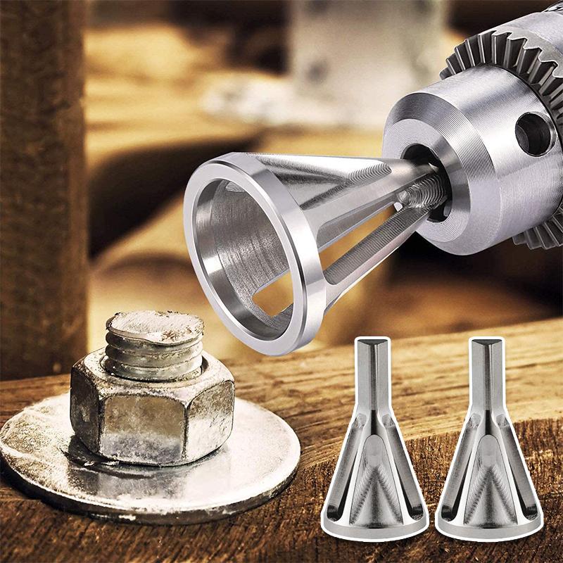 Domom Deburring External Chamfer Tool for Drill Bit, 2 Pack