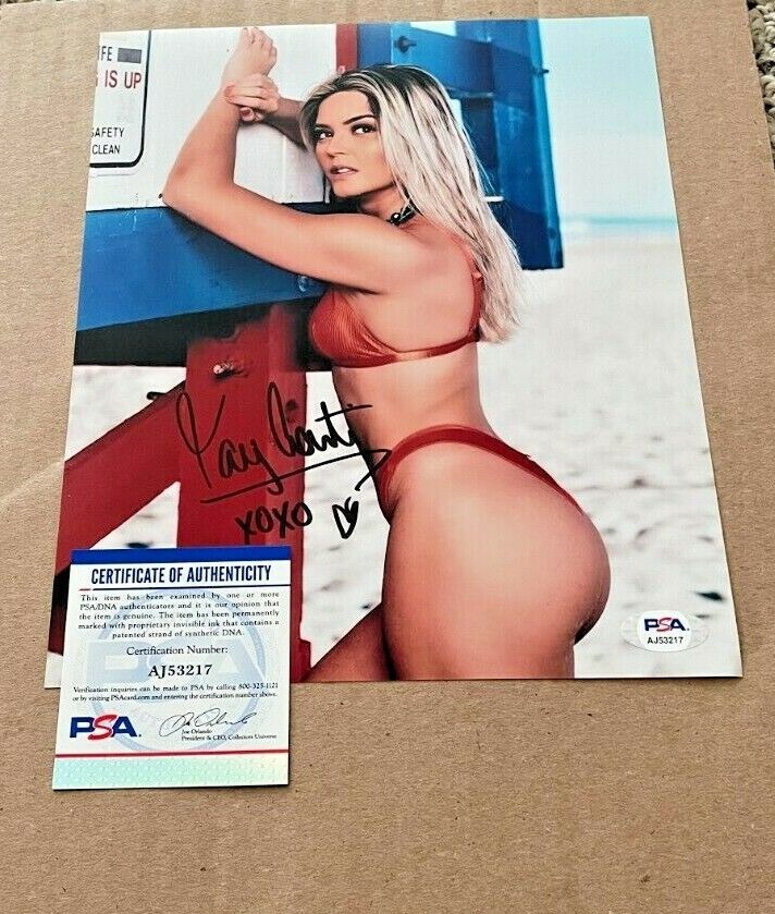 TAY CONTI SIGNED SEXY 8X10 Photo Poster painting PSA CERTIFIED AEW WRESTLING