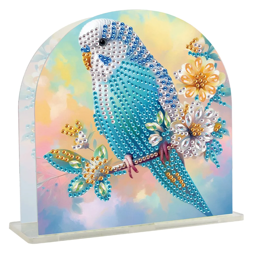  DIY Parrot Acrylic Diamond Art Painting Napkin Holder Set Home Decor