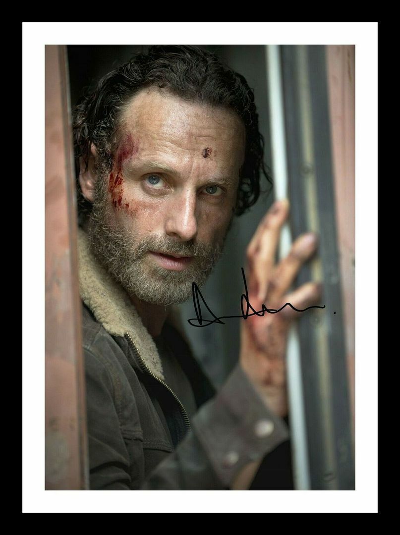 Andrew Lincoln - The Walking Dead Autograph Signed & Framed Photo Poster painting 13