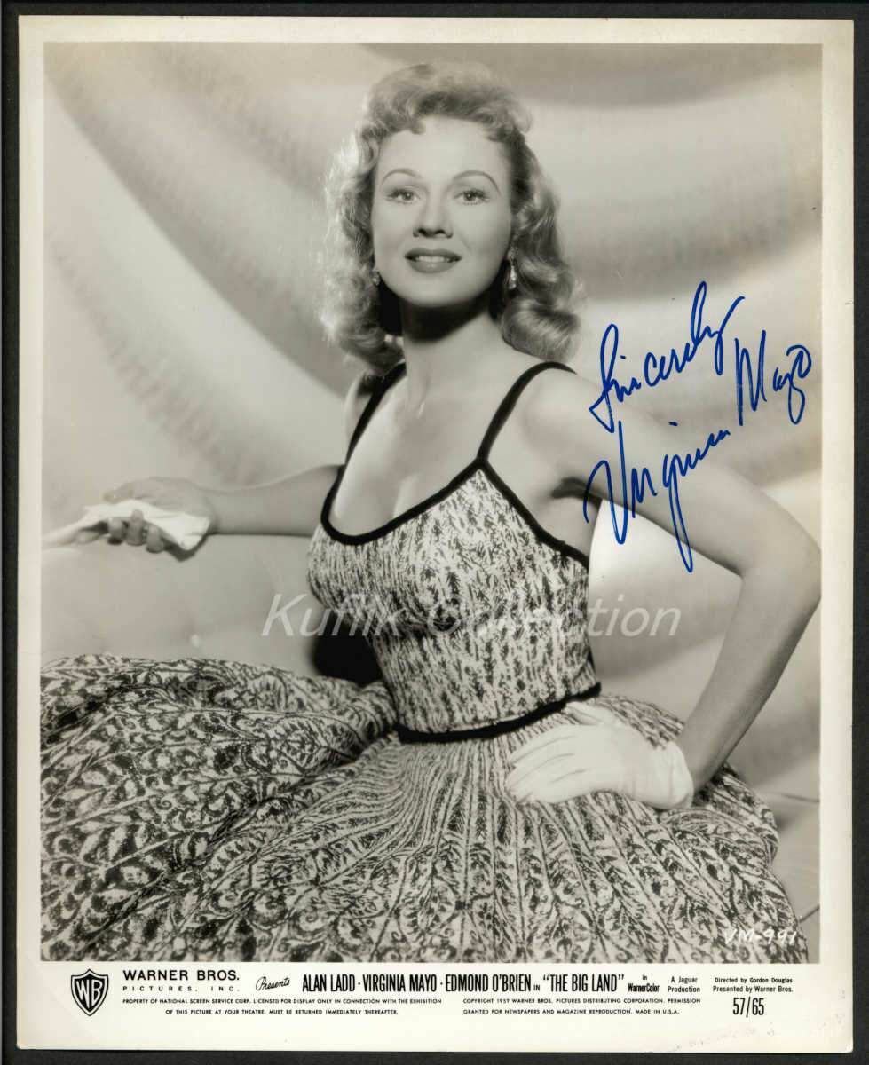 Virginia Mayo - Signed Vintage Celebrity Autograph Photo Poster painting - Walter Mitty