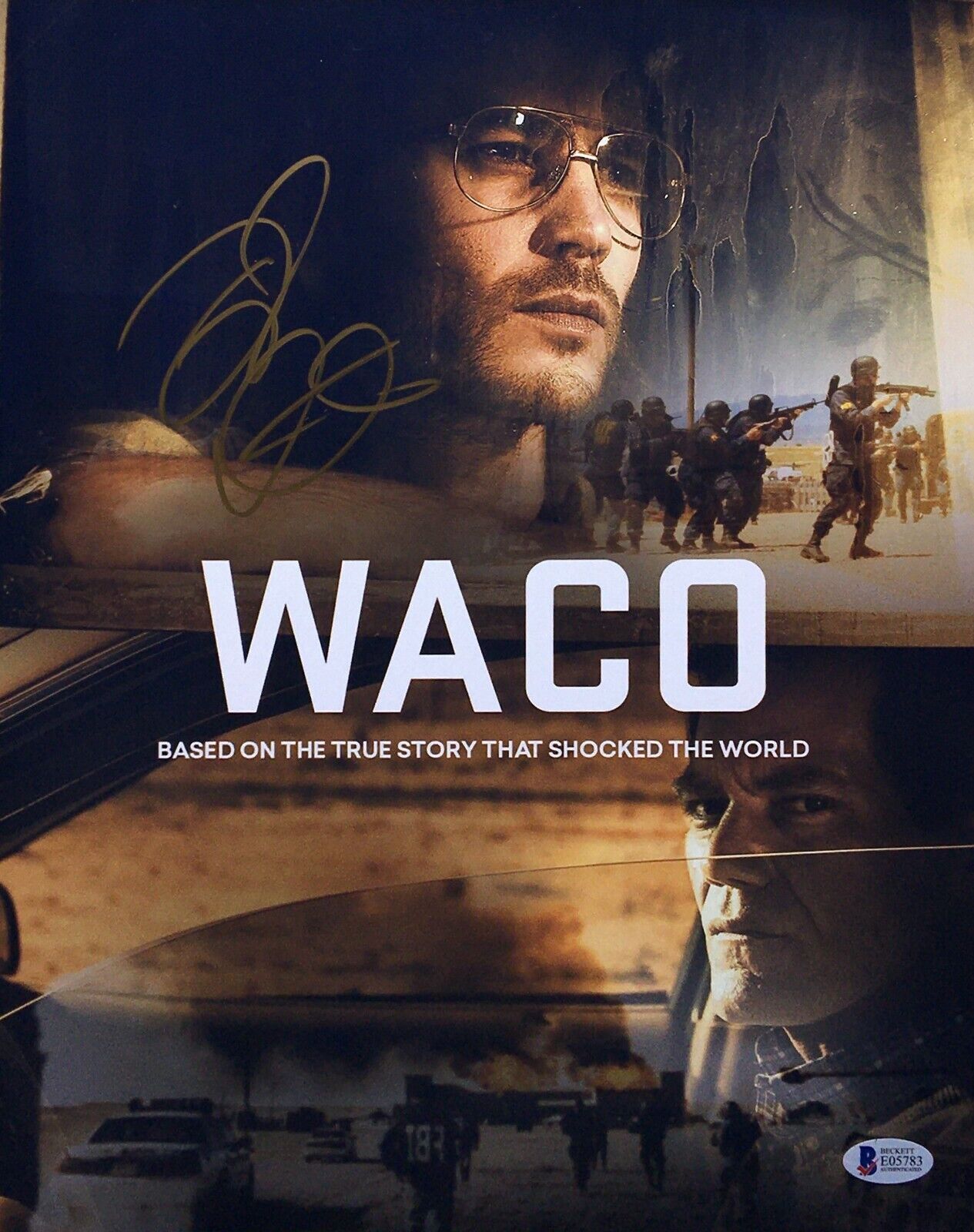 Taylor Kitsch Signed 11x14 Photo Poster painting *David Koresh Beckett BAS E05783