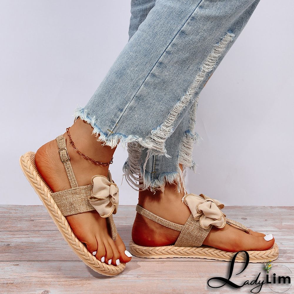 Apricot Fashion Casual Patchwork With Bow Round Comfortable Out Door Shoes