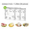 🔥Best-seller mondial🍗 Offre &agrave; dur&eacute;e limit&eacute;e ! Achetez-en 3, obtenez-en 2 gratuits🥦Sacs de conservation refermables en aluminium r&eacute;utilisables