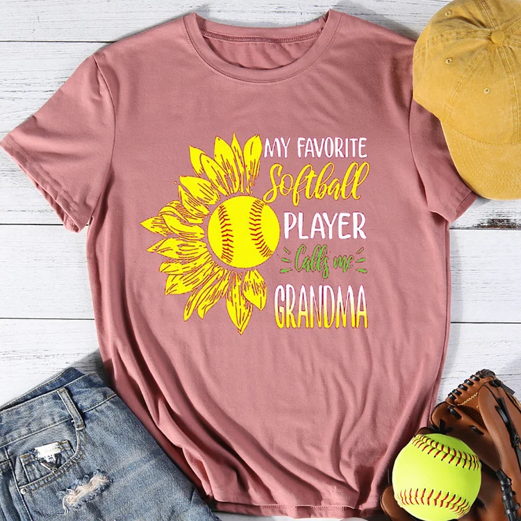 AL™ MY FAVORITE SOLFBALL PLAYER T-shirt Tee - 01262-Annaletters
