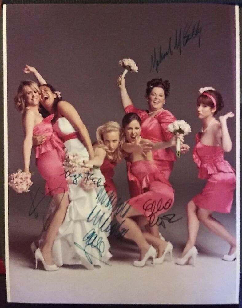 Melissa McCarthy Bridesmaids cast signed 11x14