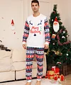Family Snowman Flower Deer Letters Christmas Parent-child Pajamas