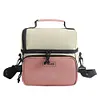 Double Layers Lunch Bag Leak Proof Hand-Held Cooler Box Portable Picnic Trip Bag