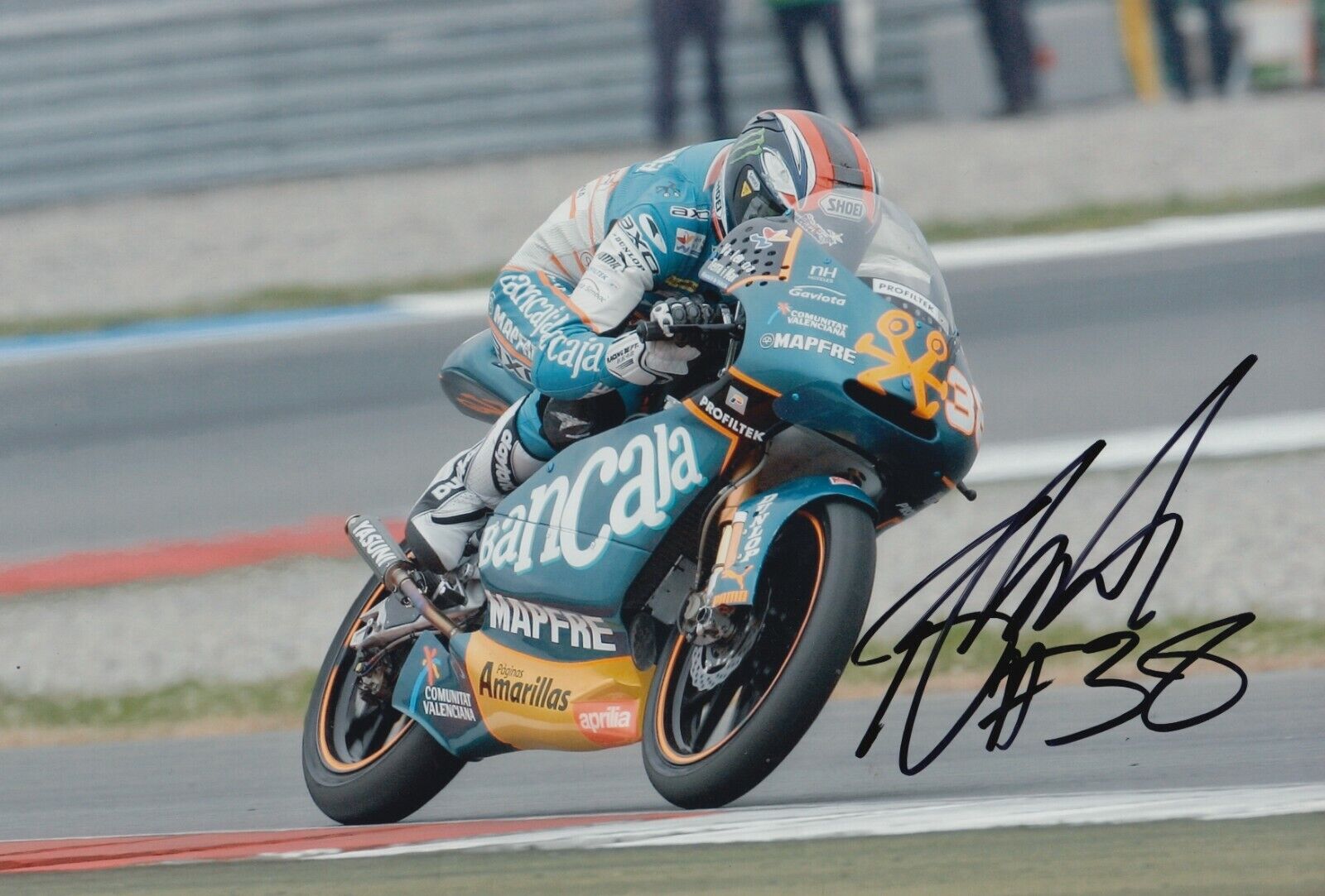 Bradley Smith Hand Signed 12x8 Photo Poster painting - MotoGP Autograph 2.