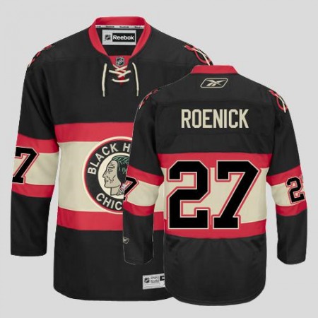 Blackhawks #27 Jeremy Roenick Stitched Black New Third  NHL Jersey