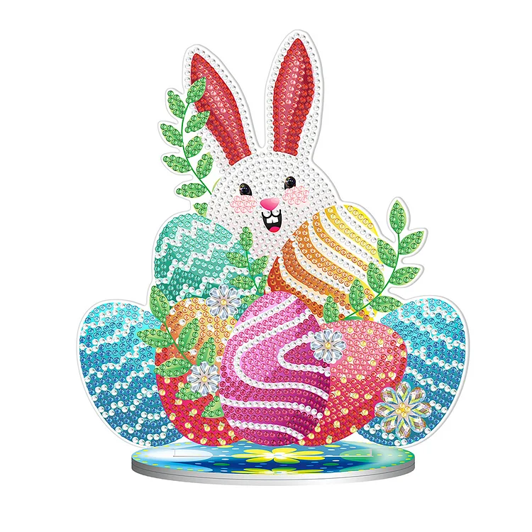 5D  Desktop Ornament DIY Easter Rhinestone Mosaic Crafts