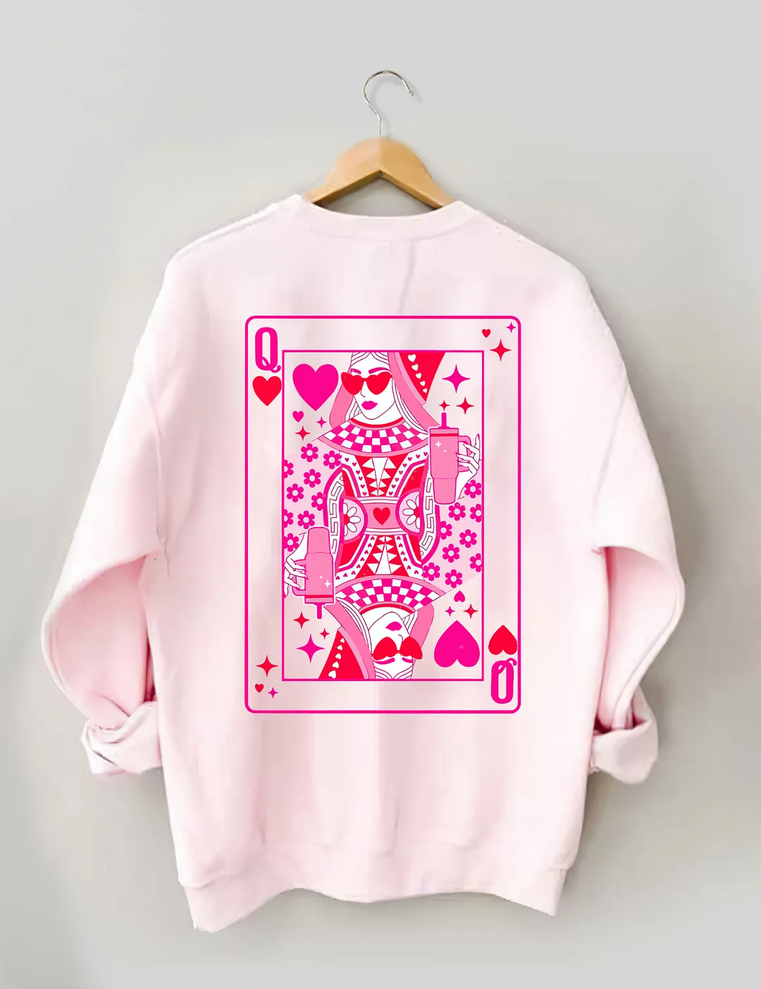  Queen Of Hearts Valentine's Day Sweatshirt 