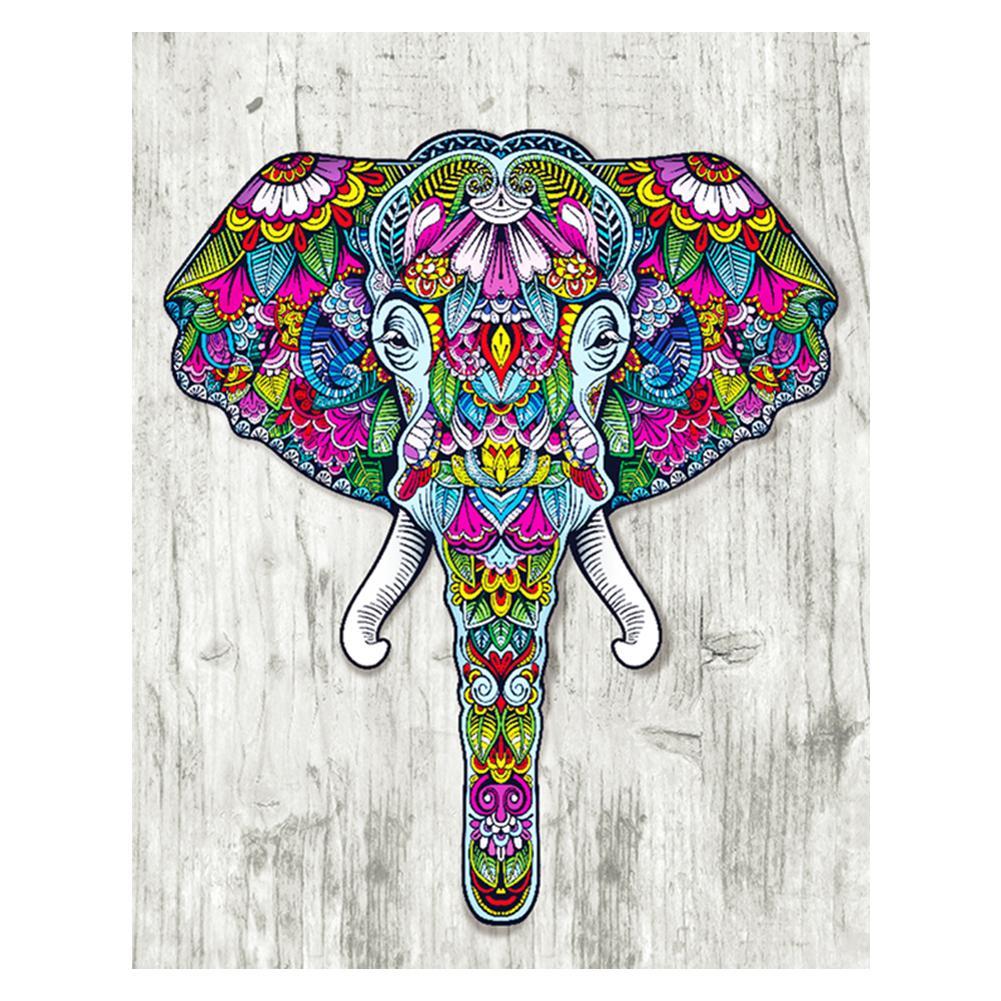 

40*30CM - Folk Elephant - Special-Shaped Drill Diamond Painting, 501 Original