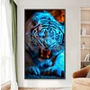Diamond Painting-DIY Full Round Drill Fierce Tiger(70*40 CM)