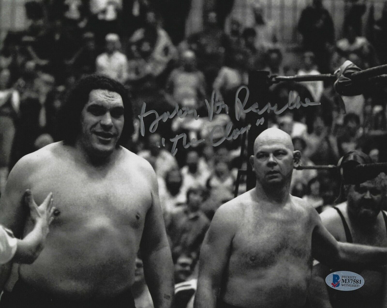 Baron Von Raschke Signed 8x10 Photo Poster painting BAS Beckett COA WWE Andre the Giant Picture