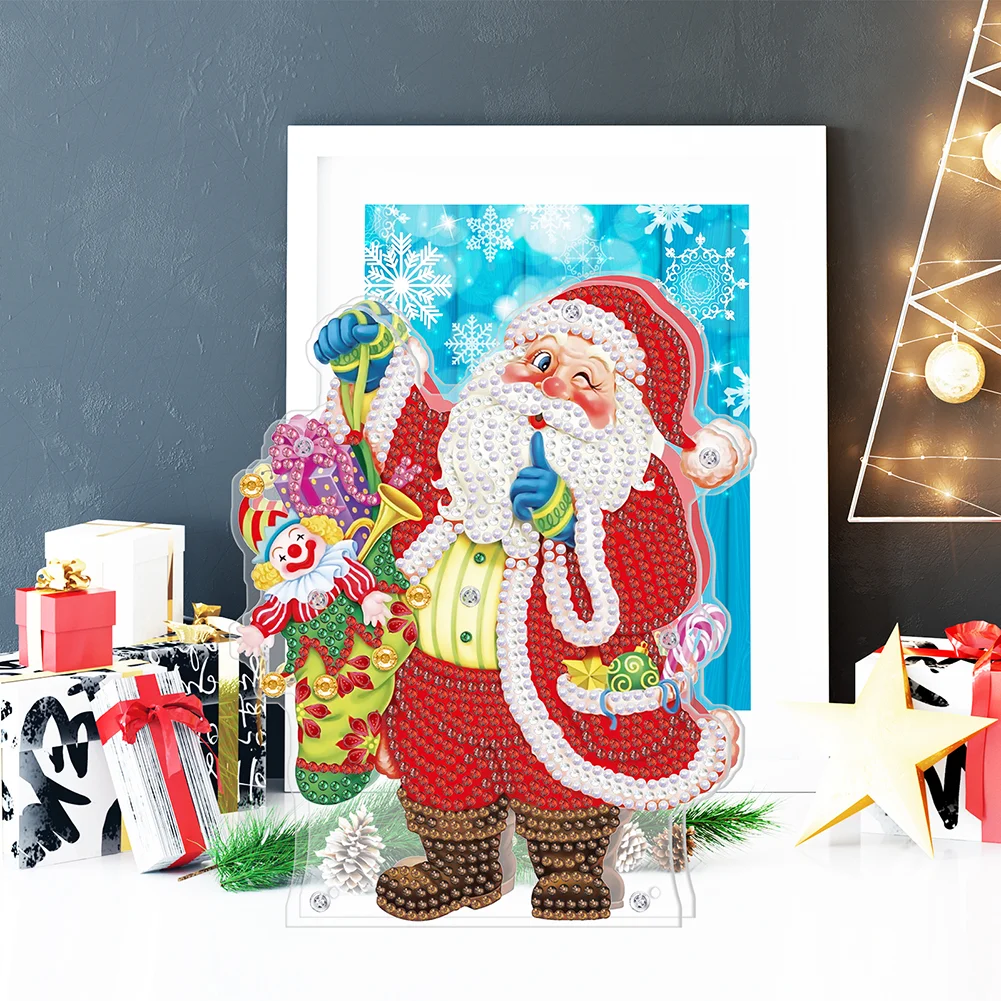 DIY Diamond Painting Light Christmas Tree Snowman Nightlight Lamp