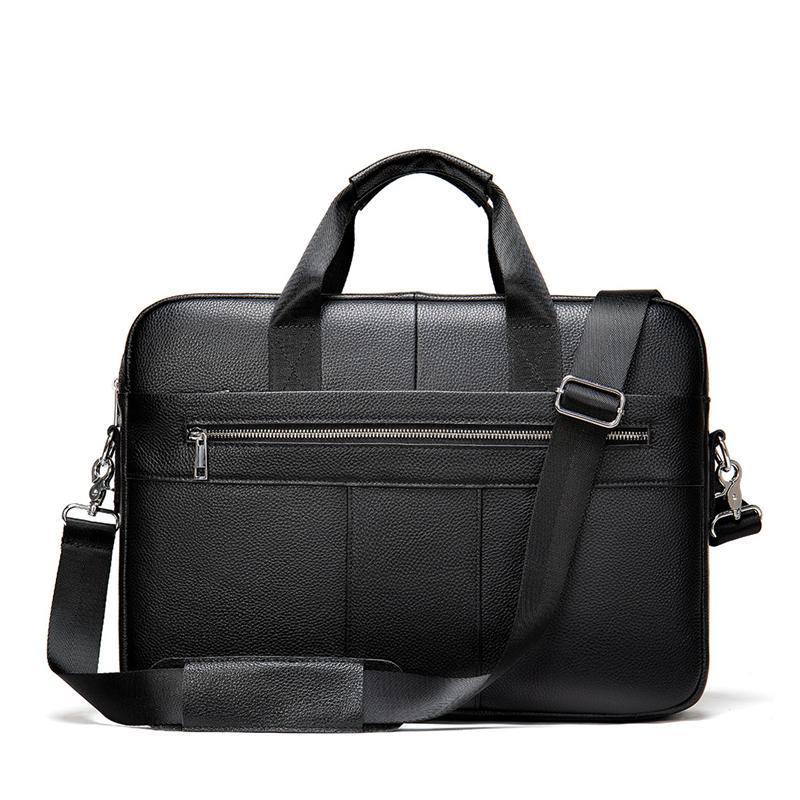 Mens Business Briefcase Vintage Leather Shoulder Bag