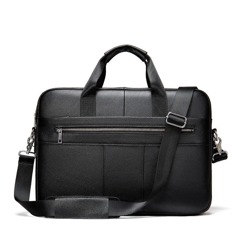 Mens Business Briefcase Vintage Leather Shoulder Bag