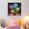 Luminous Rose Vase-11CT Stamped Cross Stitch 40*40cm/15.75*15.75in tapestrymarket
