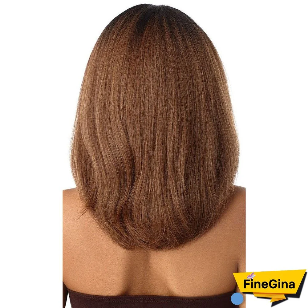 New Wig Female Short Straight Hair Female Wig Hood Black Brown