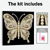 (30x30cm)Butterfly DIY Pearl Painting Art With Inner Frame Handmade Pearl Material Art Kit Living Room Decor