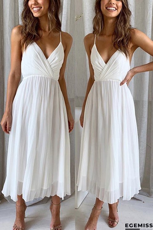 Spaghetti Strap Midi Dress | EGEMISS