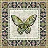 Butterfly Geometric Figure-14CT Stamped Cross Stitch 36*36cm/14.17*14.17in tapestrymarket