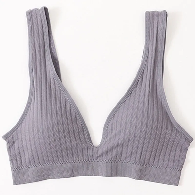 Seamless Bra Sports Bras For Women Plunge Bra Top Female Brassiere Deep V Sexy Women's Underwear Backless Bralette Lingerie