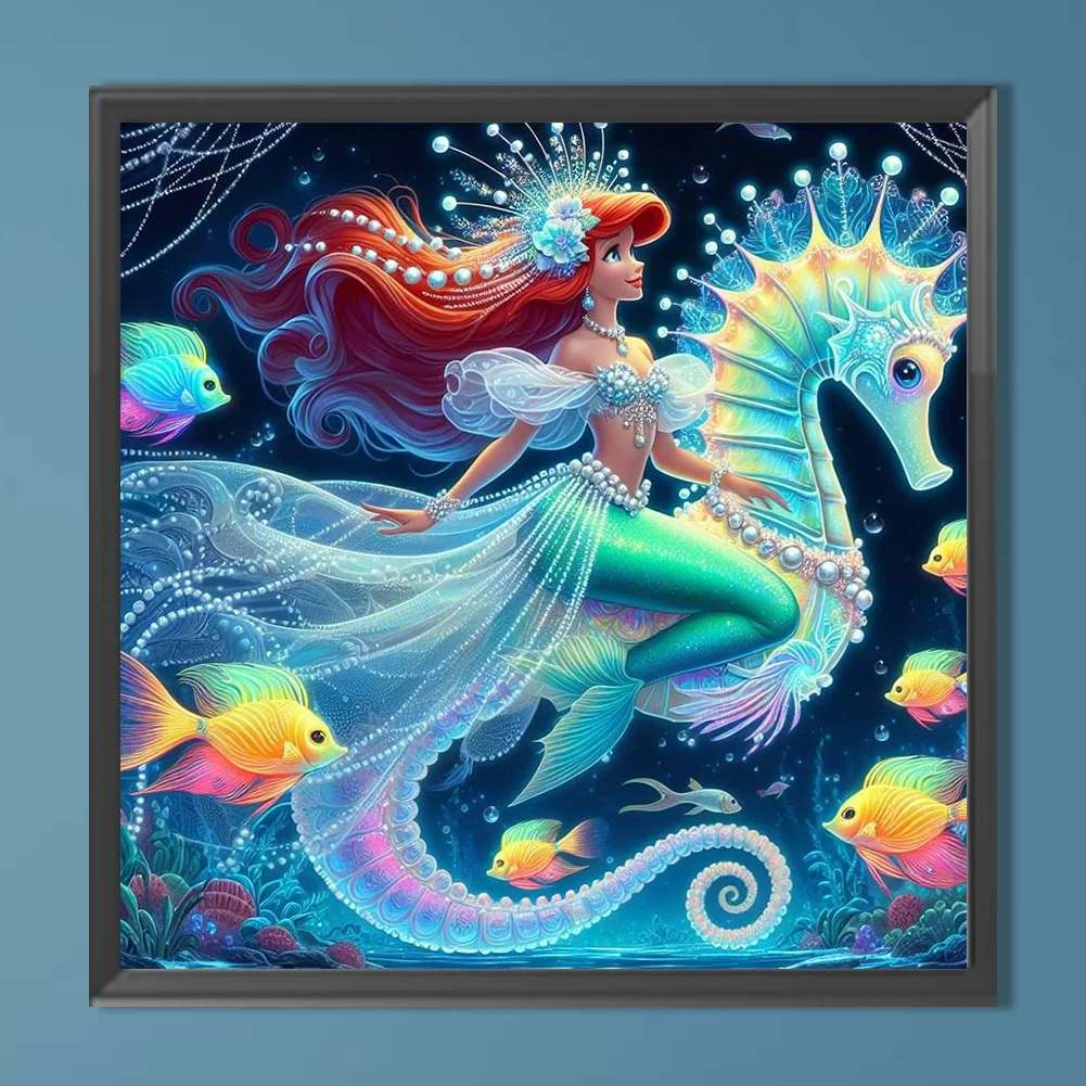 Diamond Painting - Full Round Drill - Princess Ariel(Canvas|40*40cm)