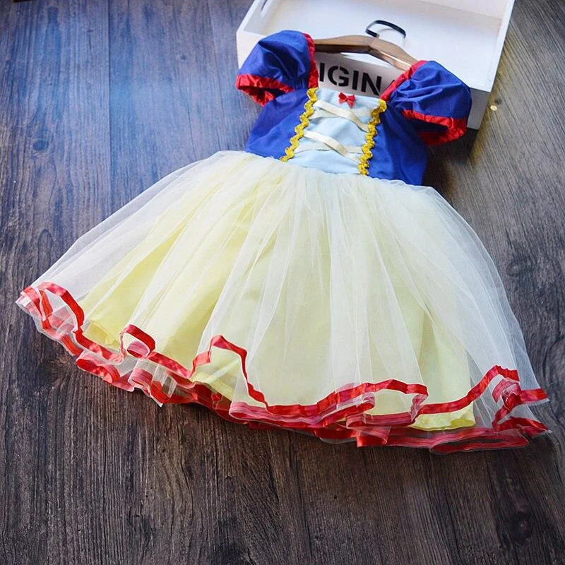 Fancy Kids Dresses for Girls Birthday Halloween Cosplay Cartoon Mouse Dress Up Kid Costume Baby Girls Kids 2 6T Wear