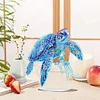 (US Local)DIY Sea Turtle Jellyfish Special Shaped Desktop Diamond Art Kits Home Table Decor