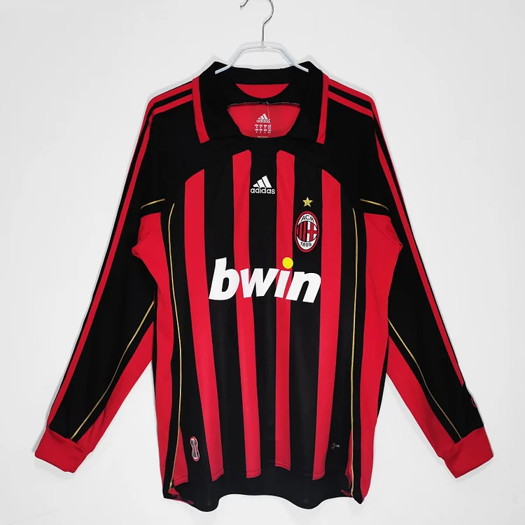 2006/07 AC Milan Home Long Sleeve Retro Shirt