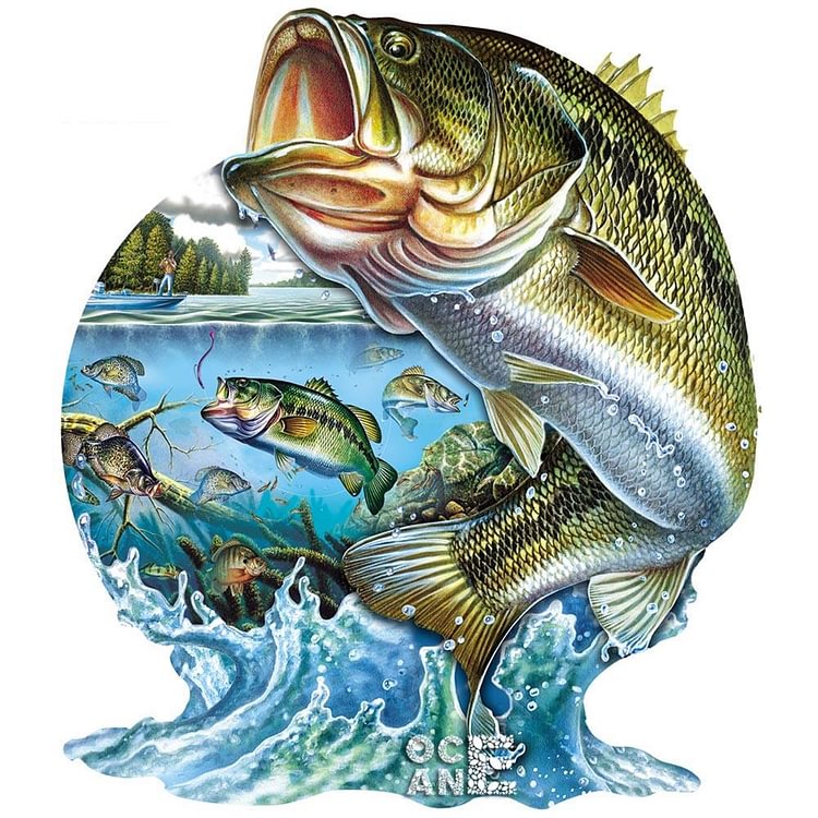 Fish  Full Round Diamond Painting 35*35cm