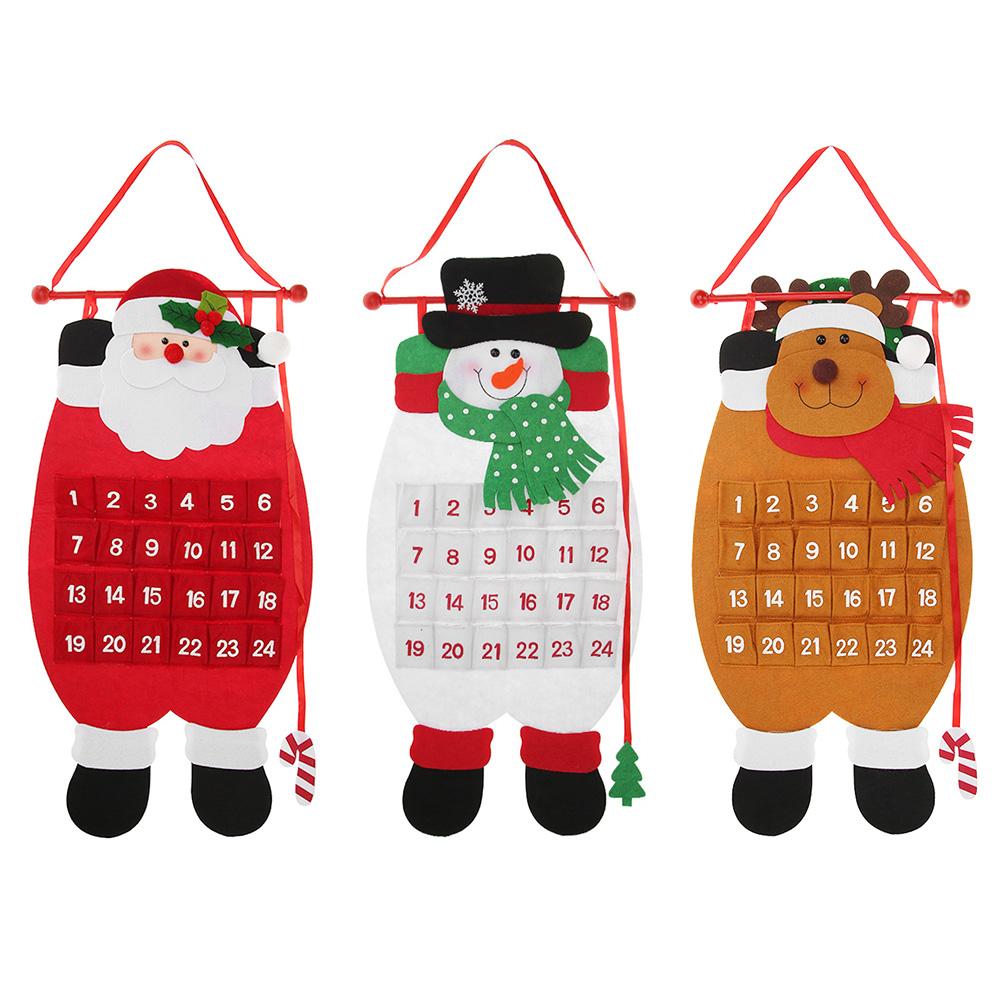 

Christmas Advent Calendar Santa Claus Snowman Elk Xmas New Year Ornaments, Mg1802.03, 501 Original