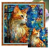 (Multi-Style) Flower Animal - 11CT Stamped Cross Stitch 50*50cm/19.69*19.69in(glass painting cross stitch)
