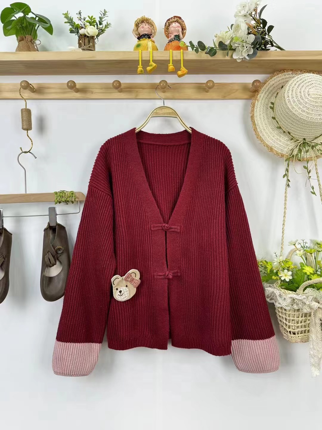 Chicfifth Sweater Women Winter Long Sleeve High Quality Autumn Vintage Top Knitted Cardigan