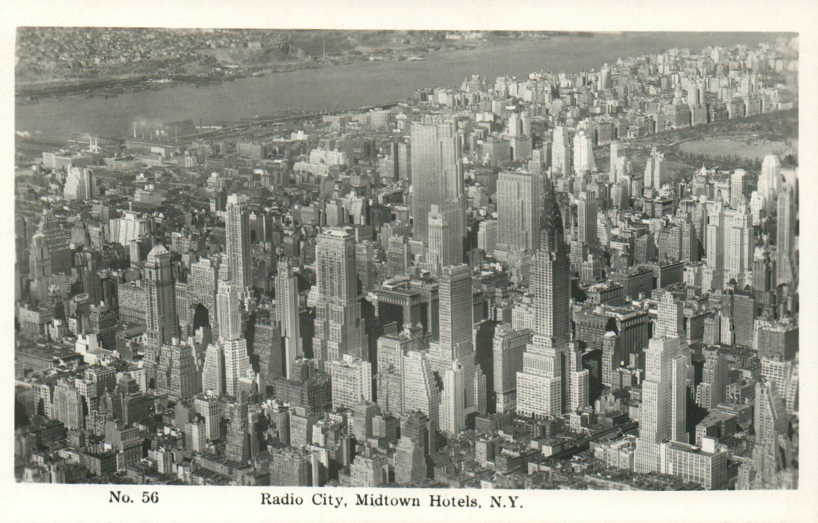 Radio City Midtown Hotels Manhattan New York City Real Photo Poster painting RPPC Postcard