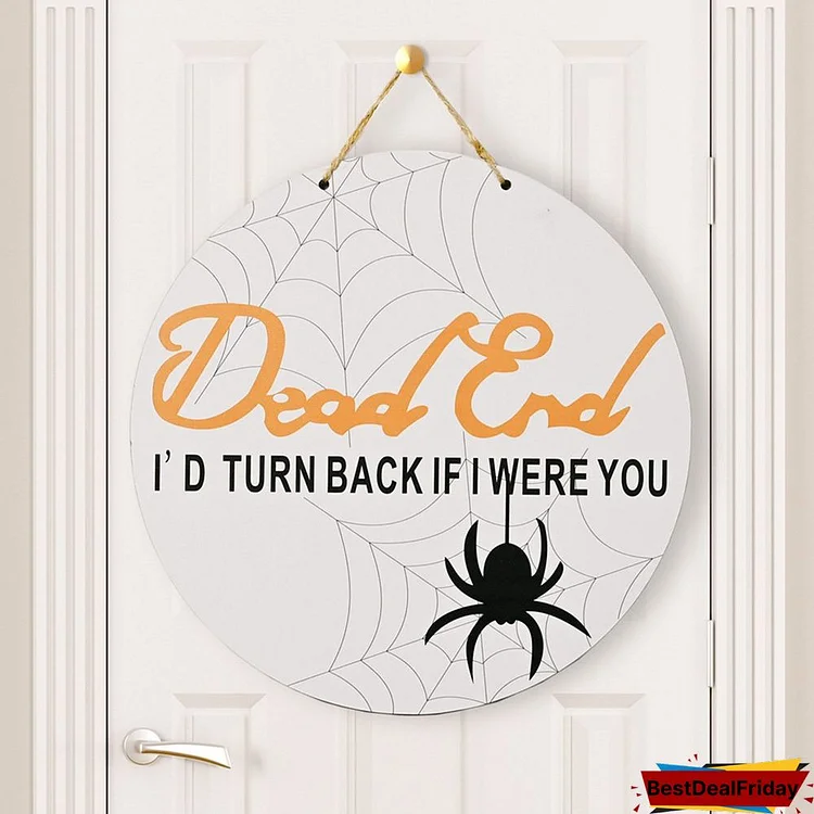 Halloween-themed Wooden Sign And Couplet For Home Decoration
