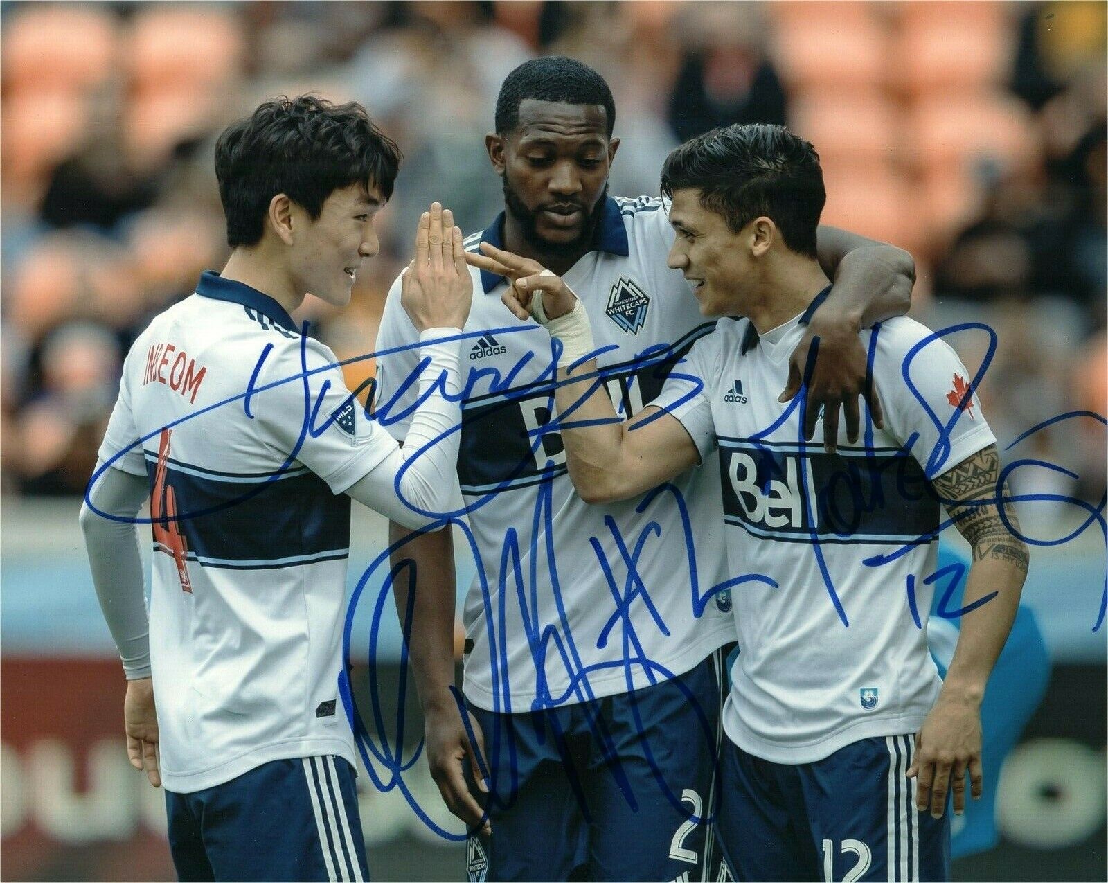 Vancouver Whitecaps Montero Henry In beom Autographed Signed 8x10 MLS Photo Poster painting COA