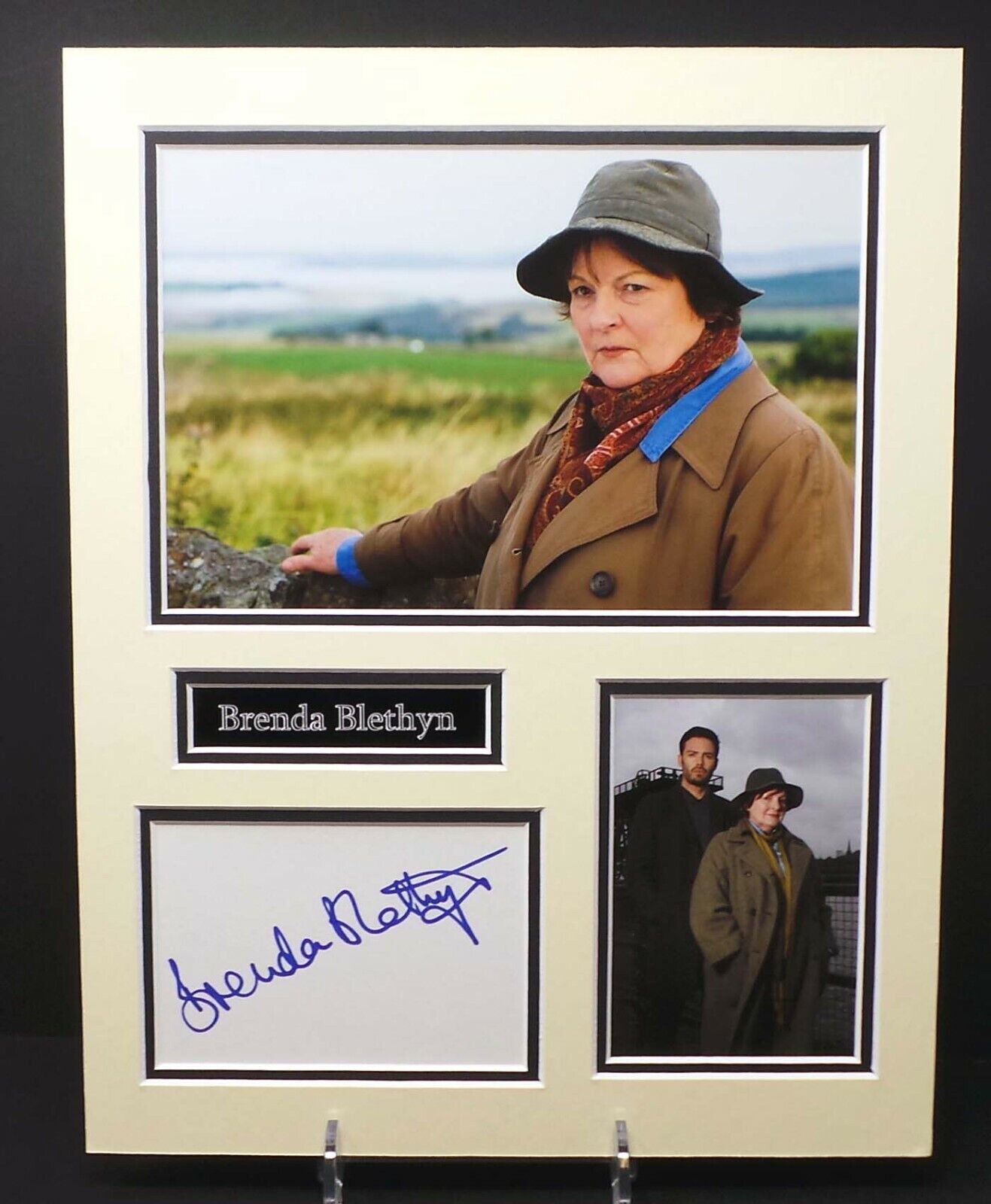 Brenda BLETHYN Signed & Mounted Vera TV Crime Drama Photo Poster painting Display 1 AFTAL RD COA