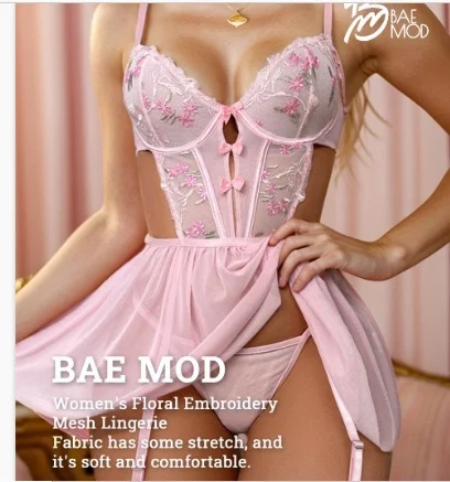 Brownm Brownm Hollow Transparent Tempting Pajamas Net Yarn Fluoroscaring Pony Sling Aja Skirt Home Suit M236