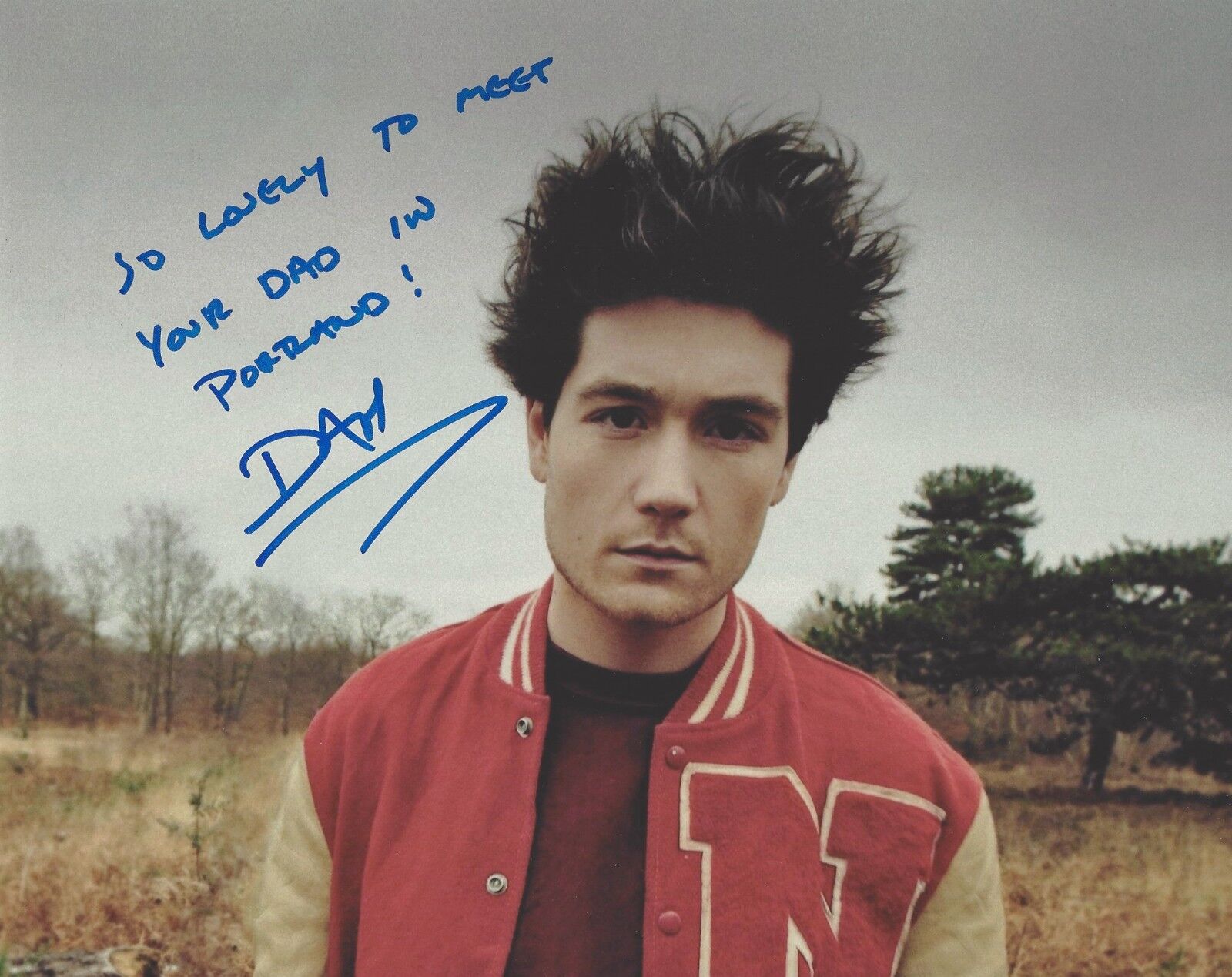 BASTILLE SINGER DAN SMITH SIGNED INSCRIBED 8X10 INCH Photo Poster painting W/COA BAD BLOOD